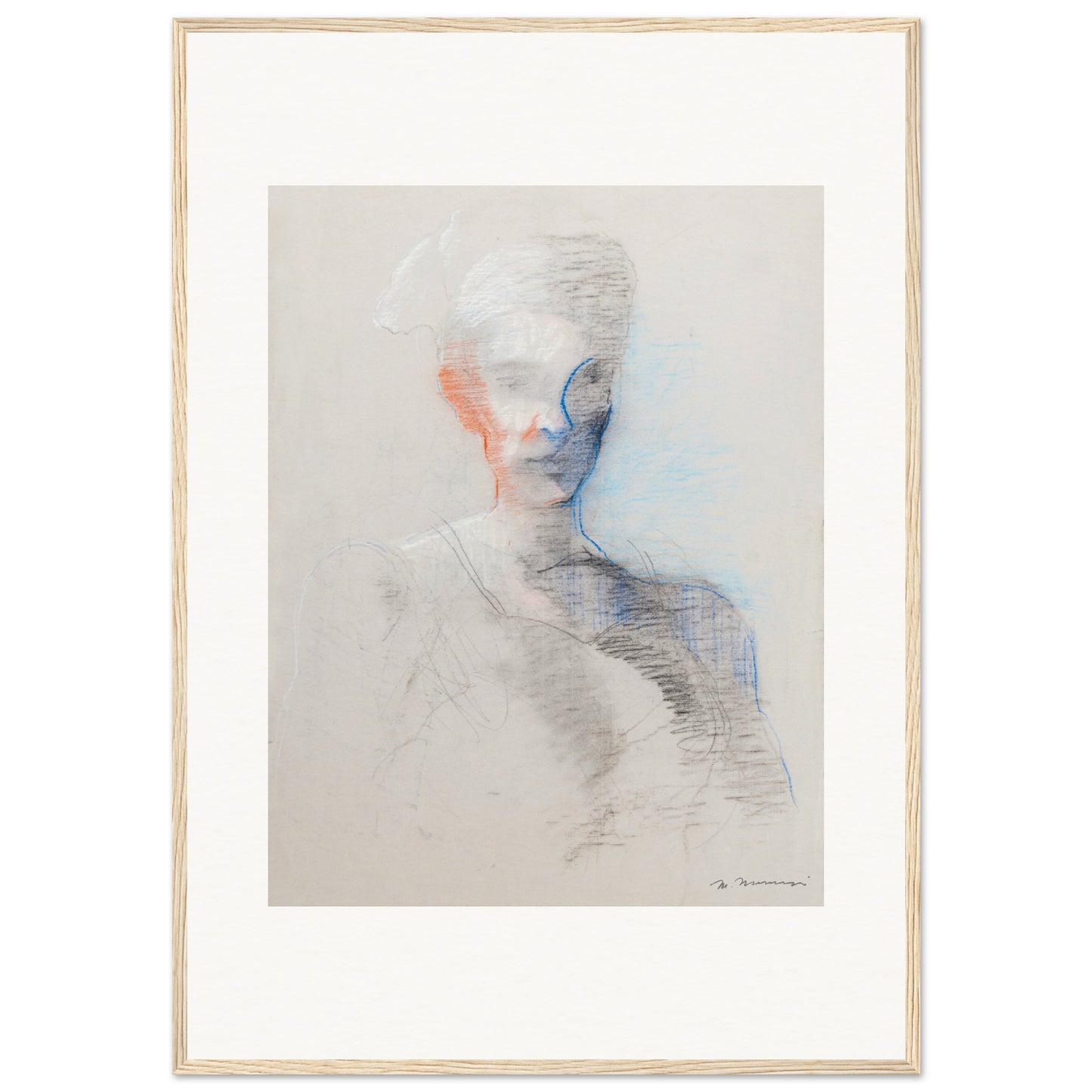 Femme à l'oreille rouge