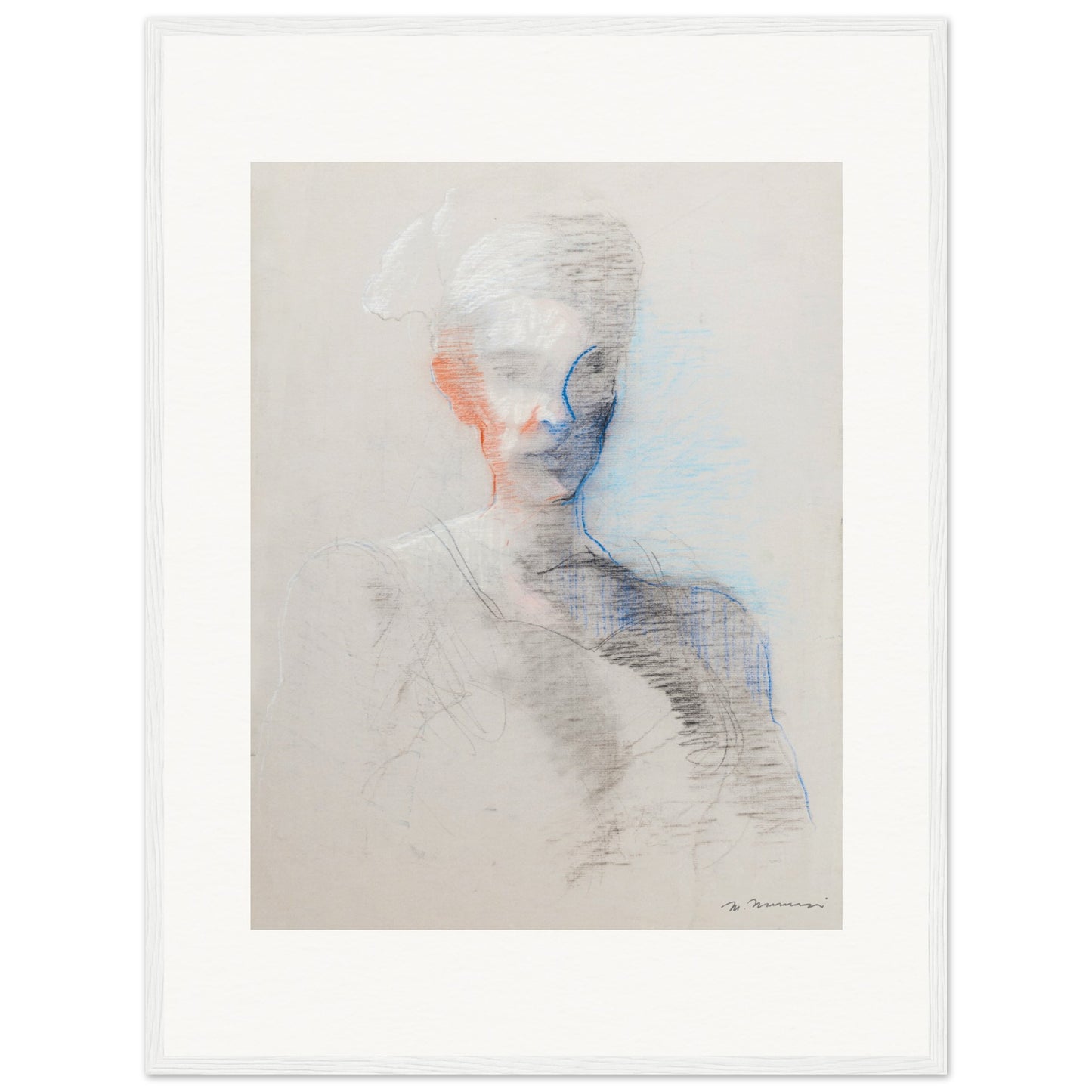 Femme à l'oreille rouge