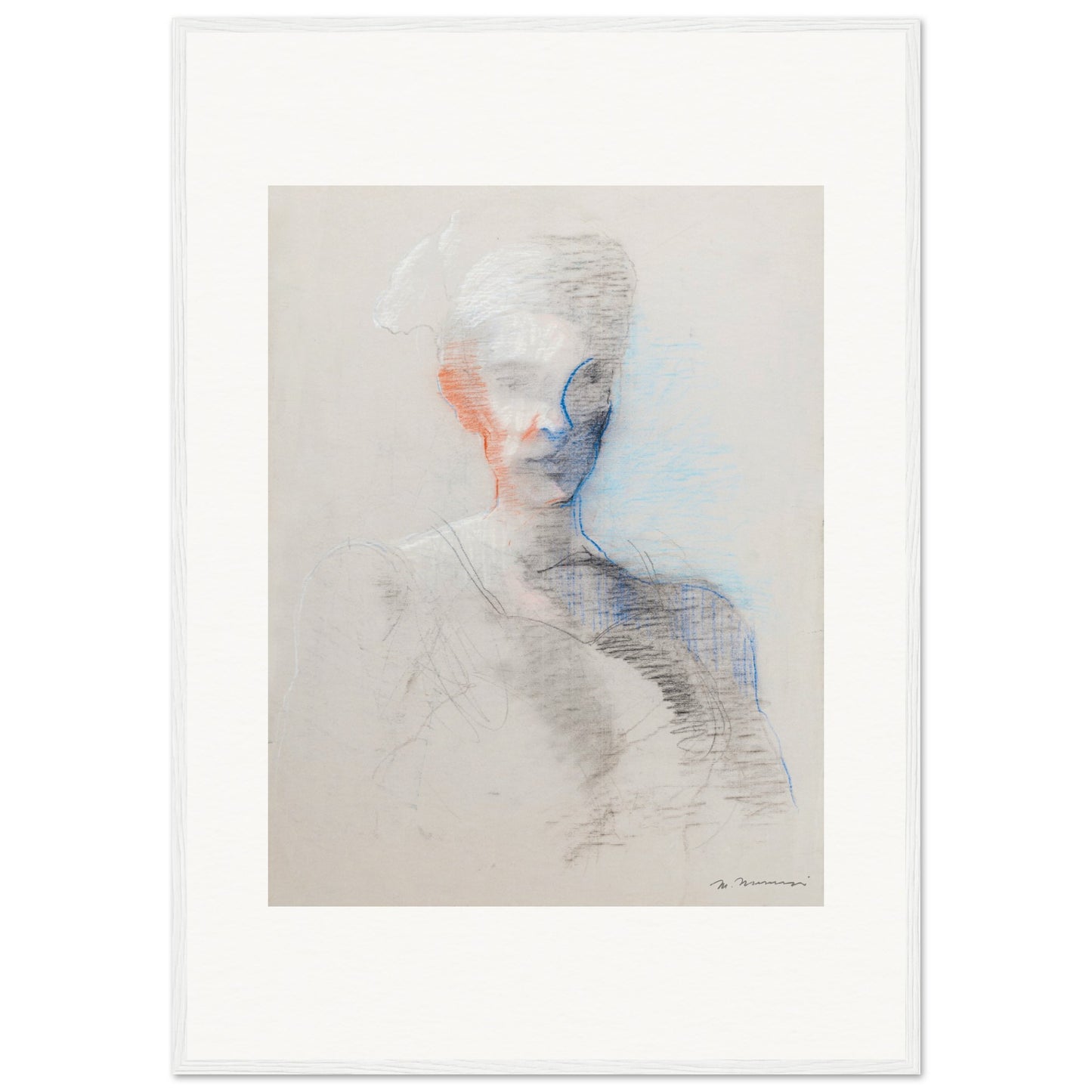 Femme à l'oreille rouge