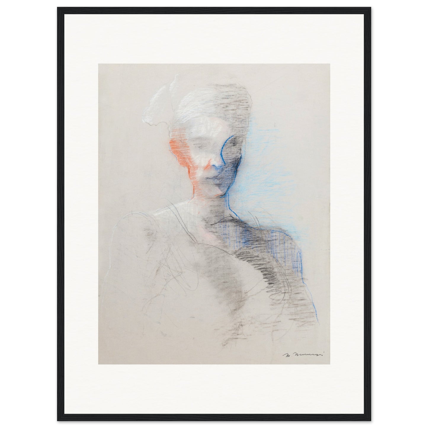 Femme à l'oreille rouge