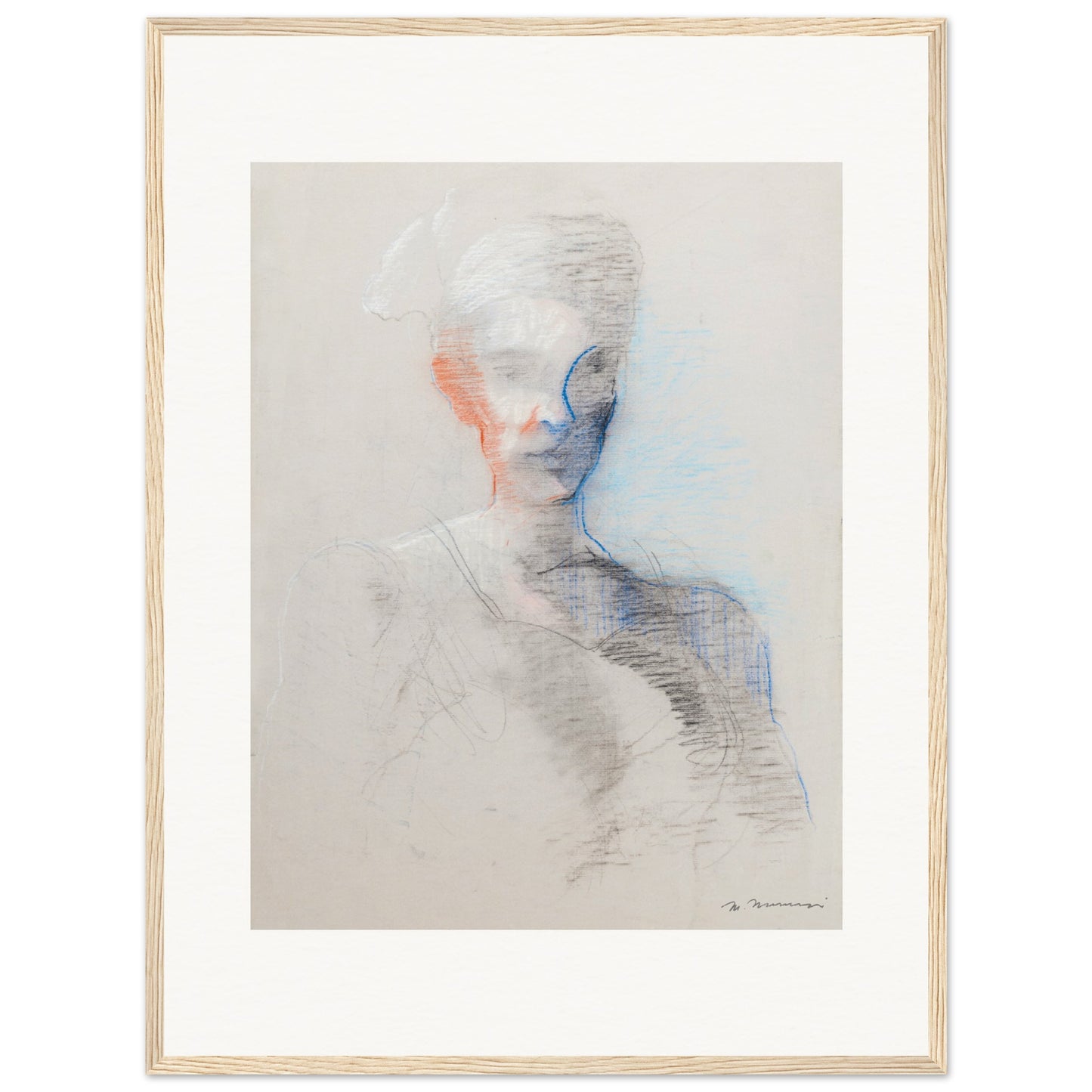 Femme à l'oreille rouge